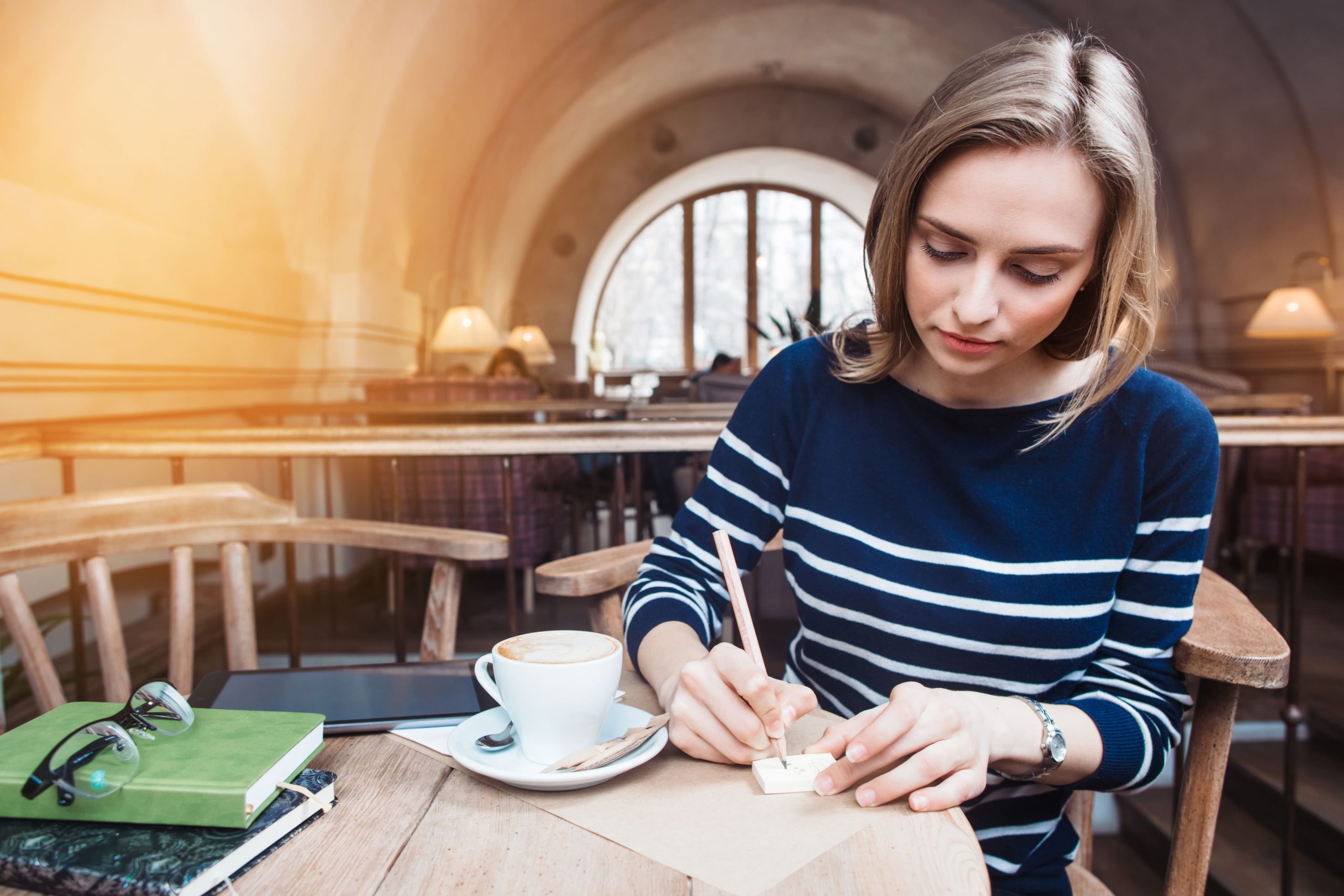 woman writing